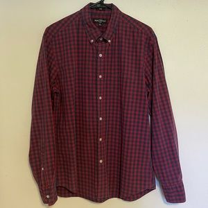 J Crew Mercantile Men’s Slim Fit Gingham Button Down Shirt